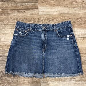 American Eagle Jean Mini Skirt- New without tags Light distressing